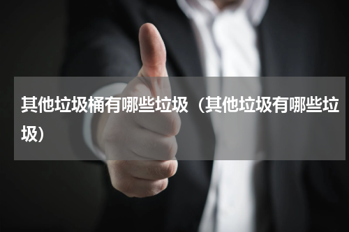 其他垃圾桶有哪些垃圾（其他垃圾有哪些垃圾）