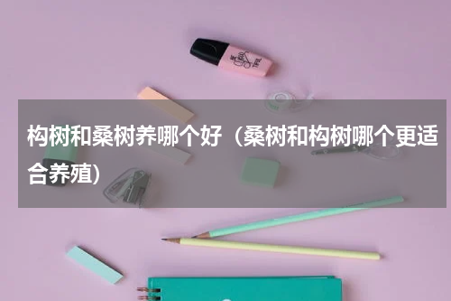 构树和桑树养哪个好（桑树和构树哪个更适合养殖）