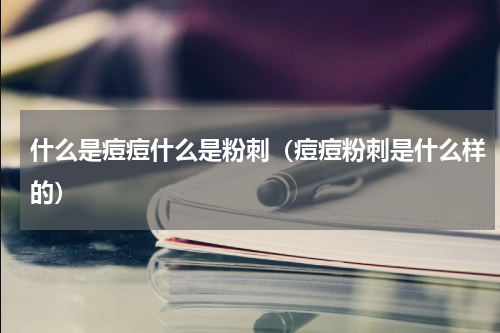 什么是痘痘什么是粉刺（痘痘粉刺是什么样的）