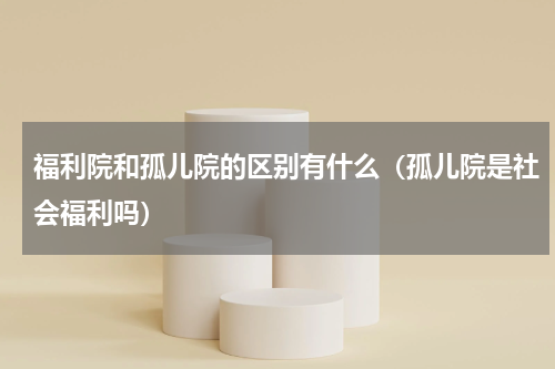 福利院和孤儿院的区别有什么(孤儿院是社会福利吗)