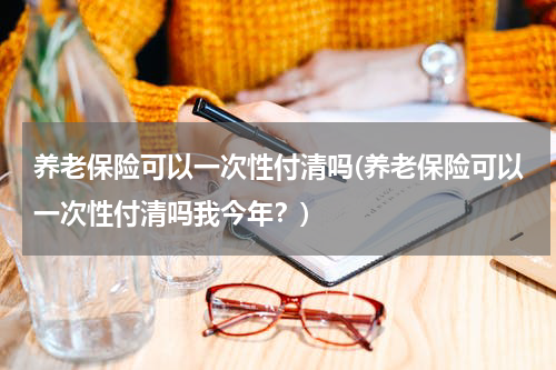 养老保险可以一次性付清吗(养老保险可以一次性付清吗我今年？)