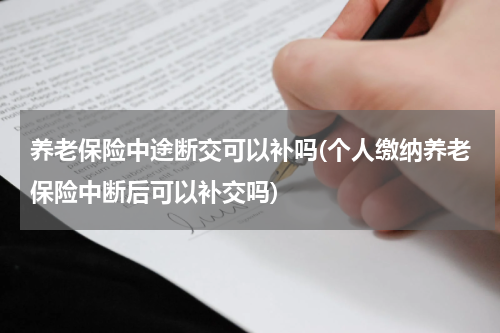 养老保险中途断交可以补吗(个人缴纳养老保险中断后可以补交吗)